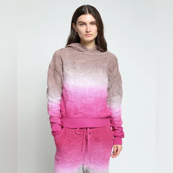 Twenty Montreal Crossover Netting Sweater Dip Dye Hoodie Size S - Picture 4 of 8